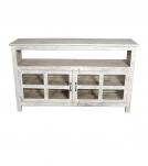 SOLID RECLAIMED TEAK WOOD MEDIA CABINET