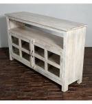 SOLID RECLAIMED TEAK WOOD MEDIA CABINET