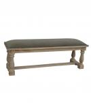 UPHOLSTERED SOLID WOOD BENCH