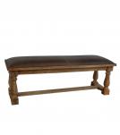 UPHOLSTERED SOLID WOOD BENCH