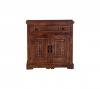 CARVED WOOD SIDEBOARD W/ 2 DOORS & 1 DRAWER