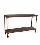SOLID WOOD & IRON CONSOLE TABLE