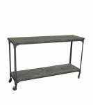 SOLID WOOD & IRON CONSOLE TABLE
