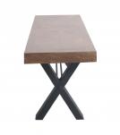 DECORATIVE WOOD & METAL BENCH