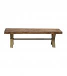 DECORATIVE WOOD & METAL BENCH