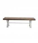 SOLID WOOD & IRON BENCH