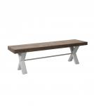 SOLID WOOD & IRON BENCH