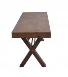 SOLID WOOD & IRON BENCH