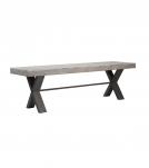 DECORATIVE WOOD & METAL BENCH