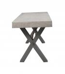 DECORATIVE WOOD & METAL BENCH
