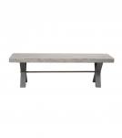 DECORATIVE WOOD & METAL BENCH