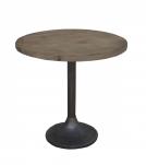 SOLID WOOD & IRON END TABLE