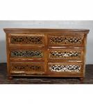 WOODEN CARVED DRAWER SIDEBOARD