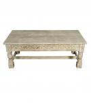 SOLID WOOD HAND CARVED COFFEE TABLE