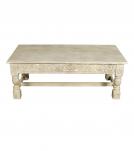 HAND CARVED SOLID WOOD COFFEE TABLE