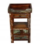 SOLID RECLAIMED TEAK WOOD SIDE TABLE END TABLE 