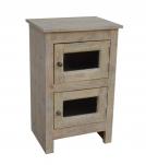 SOLID WOOD 2 DOOR END TABLE / NIGHTSTAND