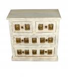 SOLID WOOD BRASS FITTED CABINET