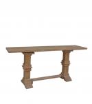 SOLID WOOD PEDESTAL CONSOLE / SOFA TABLE