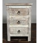 SOLID RECLAIMED TEAK WOOD END TABLE NIGHTSTAND