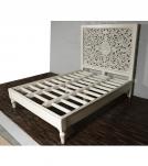 HAND CARVED SOLID WOOD Queen bed