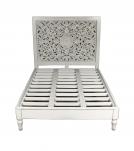 HAND CARVED SOLID WOOD QUEEN BED