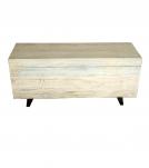 SOLID RECLAIMED TEAK WOOD STORAGE TRUNK / COFFEE TABLE