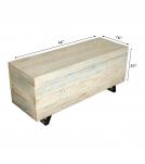 SOLID RECLAIMED TEAK WOOD STORAGE TRUNK / COFFEE TABLE