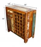 SOLID RECLAIMED WOOD WINE BAR