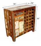 SOLID RECLAIMED WOOD WINE BAR