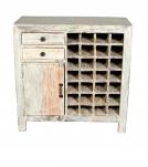 SOLID RECLAIMED TEAK WOOD WINE BAR