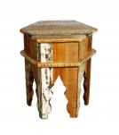 SOLID RECLAIMED TEAK WOOD END TABLE / NIGHTSTAND