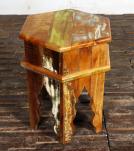 SOLID RECLAIMED TEAK WOOD END TABLE / NIGHTSTAND