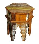 SOLID RECLAIMED TEAK WOOD END TABLE / NIGHTSTAND