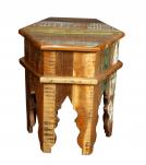 SOLID RECLAIMED TEAK WOOD END TABLE / NIGHTSTAND