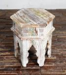 SOLID RECLAIMED TEAK WOOD END TABLE / NIGHTSTAND