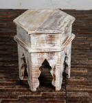 SOLID RECLAIMED TEAK WOOD END TABLE / NIGHTSTAND