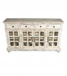 WOODEN GLASS SIDEBOARD