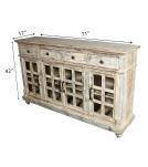 WOODEN GLASS SIDEBOARD