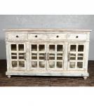 WOODEN GLASS SIDEBOARD