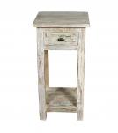 SOLID RECLAIMED TEAK WOOD END TABLE NIGHTSTAND
