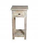 SOLID RECLAIMED TEAK WOOD END TABLE NIGHTSTAND