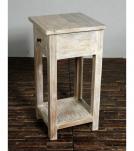 SOLID RECLAIMED TEAK WOOD END TABLE NIGHTSTAND