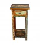 SOLID RECLAIMED TEAK WOOD END TABLE NIGHTSTAND