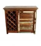 SOLID RECLAIMED TEAK WOOD WINE LIQUOR BAR