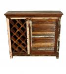 SOLID RECLAIMED TEAK WOOD WINE LIQUOR BAR