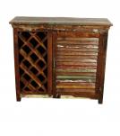 SOLID RECLAIMED TEAK WOOD WINE LIQUOR BAR
