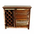 SOLID RECLAIMED TEAK WOOD WINE LIQUOR BAR