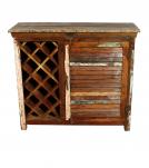 SOLID RECLAIMED TEAK WOOD WINE LIQUOR BAR