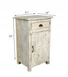 RECLAIMED WOOD 1 DRAWER END TABLE / NIGHTSTAND